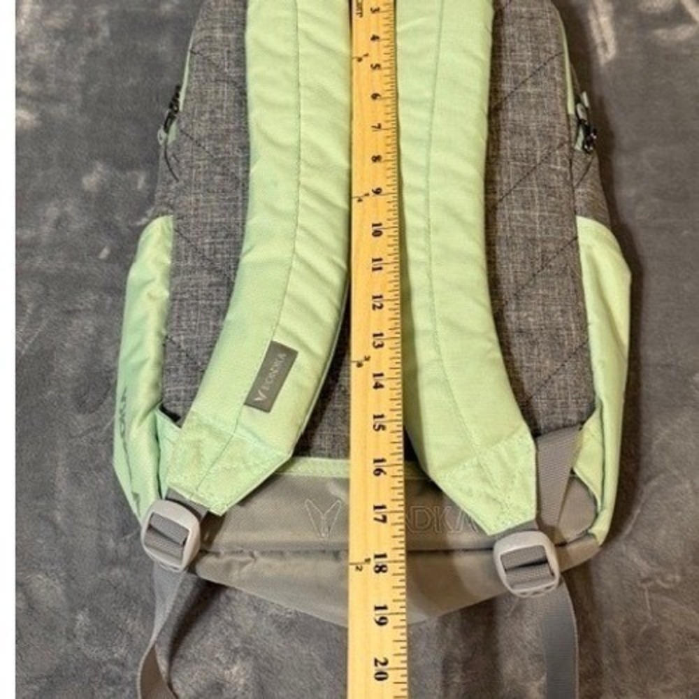 Bondka Backpack Lime Green‎ Gray Laptop Sleeve School Travel Commuter Bag - Picture 9 of 11